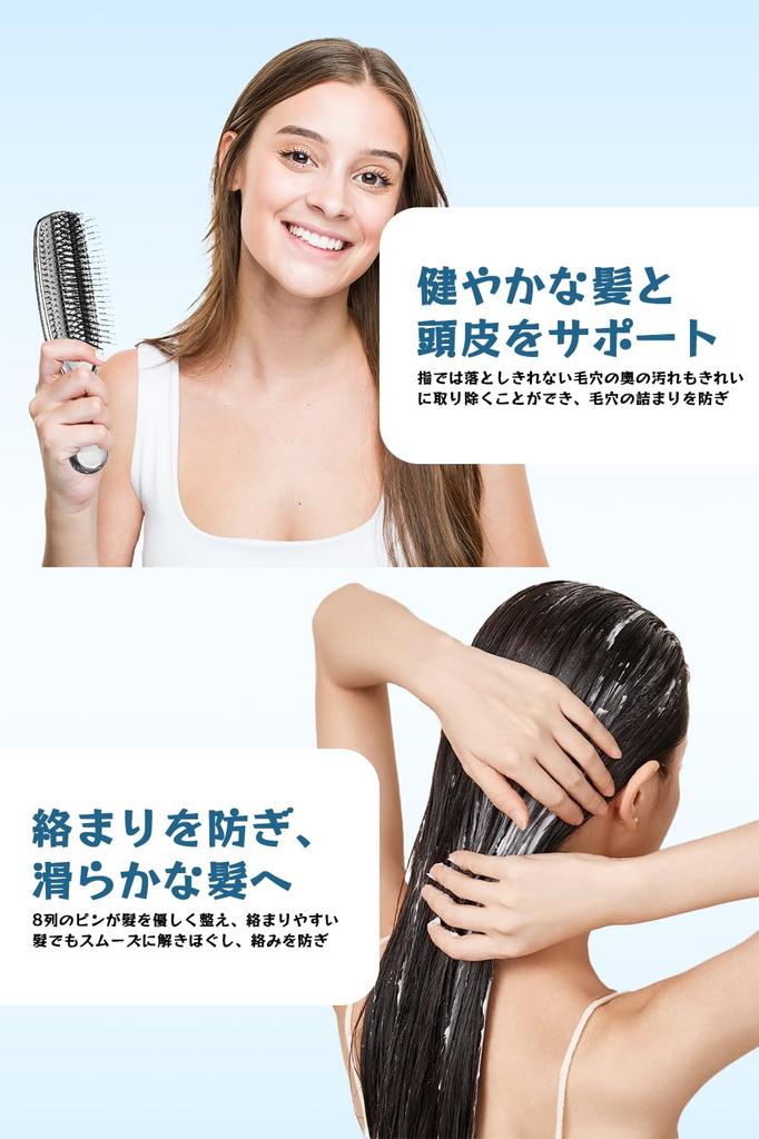 CPFR Hair Mini Wet Hair Compact Prevents Hair Manages Leaves Hair Travel Hair Care Birthday Gift for Silver Brush, Brush, Blow-Dry Comb,