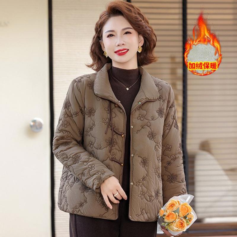 

Winter jacket down padded jacket type down padded medium padded coat new women s clothing winter thickened padded jacket women 5XL [recommended 150-80kg] темно-коричневого