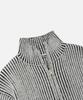 Vastic Two-Tone Knit Zip-Up_White / Black