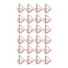 24 peças porta-cartões triangular simples e elegante leve portátil clipes de cartão para arquivo de escritório