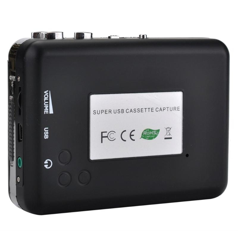 Portable Cassette Tape Player with 3.5mm Headphone Port USB Cassette to MP3 Converter Reverse Recording Cassette Tape