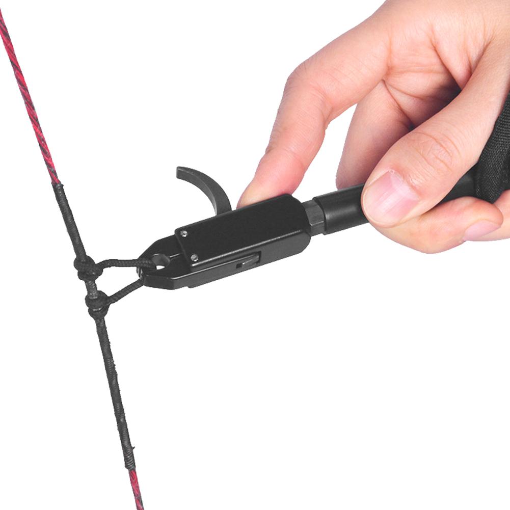 TP410 Outdoor Archery Release Caliper Wrist Strap Trigger Shooting Hunting Arrows Force for Compound BowBlack