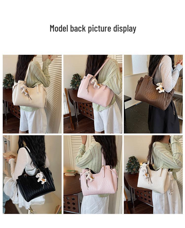 2026 Summer Exquisite Large Capacity Luxury Tote Bag - Stylish Single Shoulder and Hand-Held Design