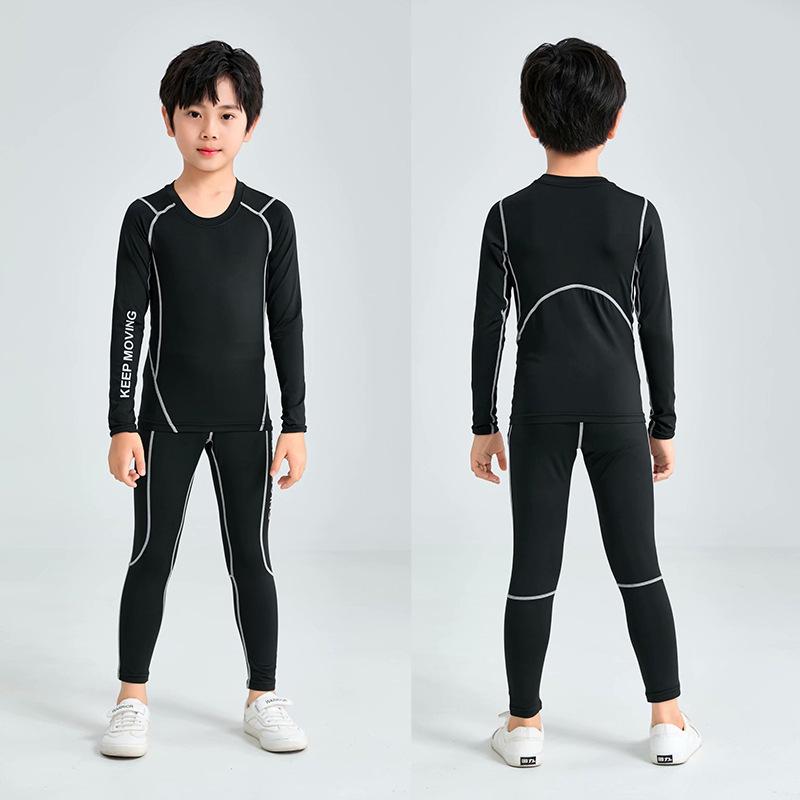 2024 Autumn Kids' Sports Compression Suit: Running & Training Activewear Set