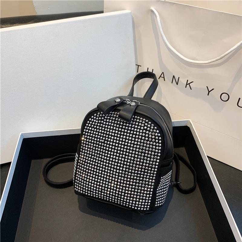 Trendy Women's Diamond-Studded Convertible Backpack 2023 - Celebrity-Inspired, Spacious, and Stylish.