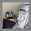 3D-kamera Cartoon Black Earphone Case For For Samsung Galaxy Buds 2 Pro Live Case For Galaxy Buds2 Pro Cover Myk TPU Funda Full beskyttelse med stropp