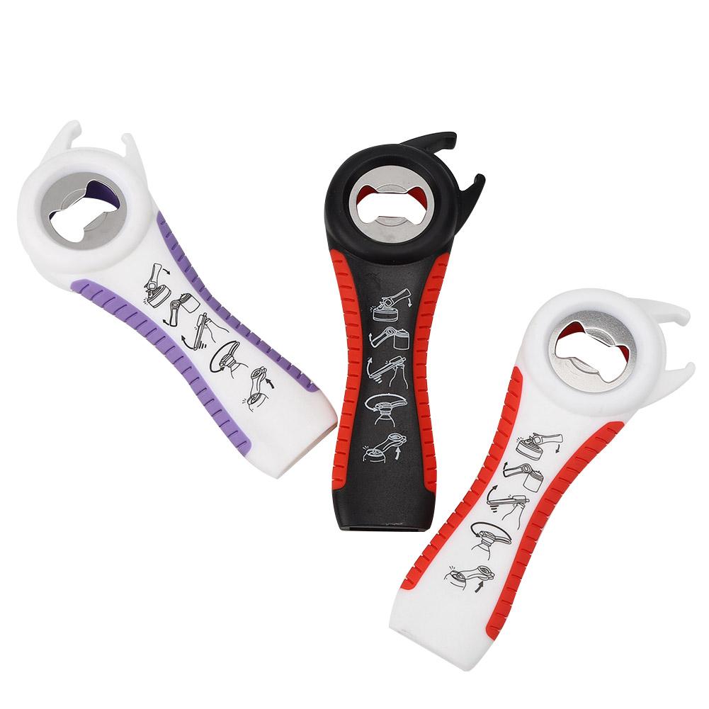 Household 5In1 NonSlip Bottle Lids Jar Can Opener Manual Opener Tools Kitchen Utensils