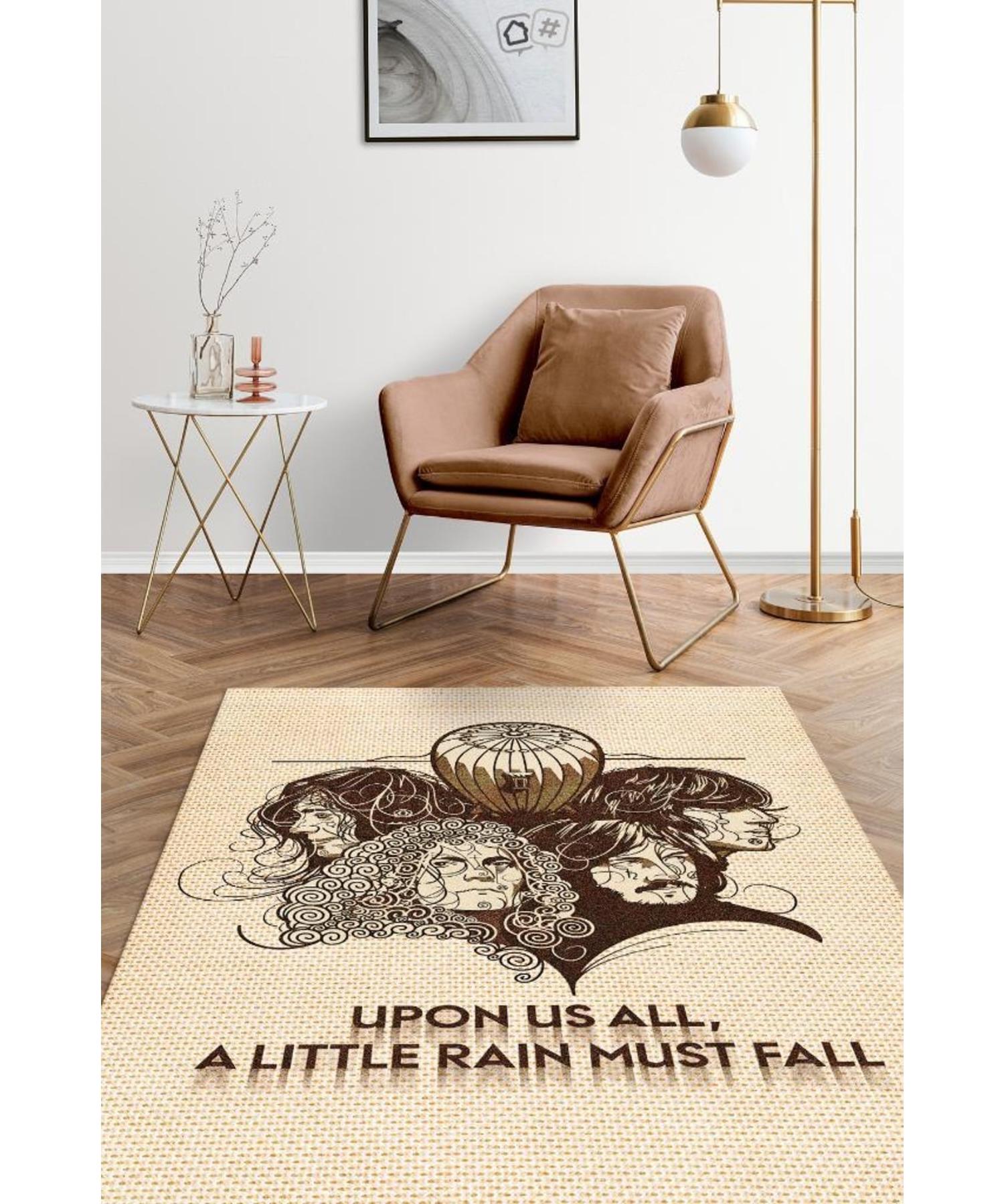 

Моющийся нескользящий декоративный ковер на тканой основе Led Zeppelin Stones