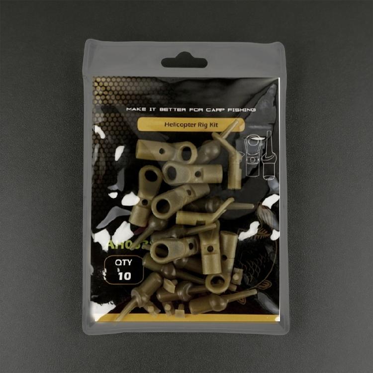 Quick Release Terminal Tackle Fishing Drop Off Run Rings with Beads Fishing Equipment for Helicopter Rigs