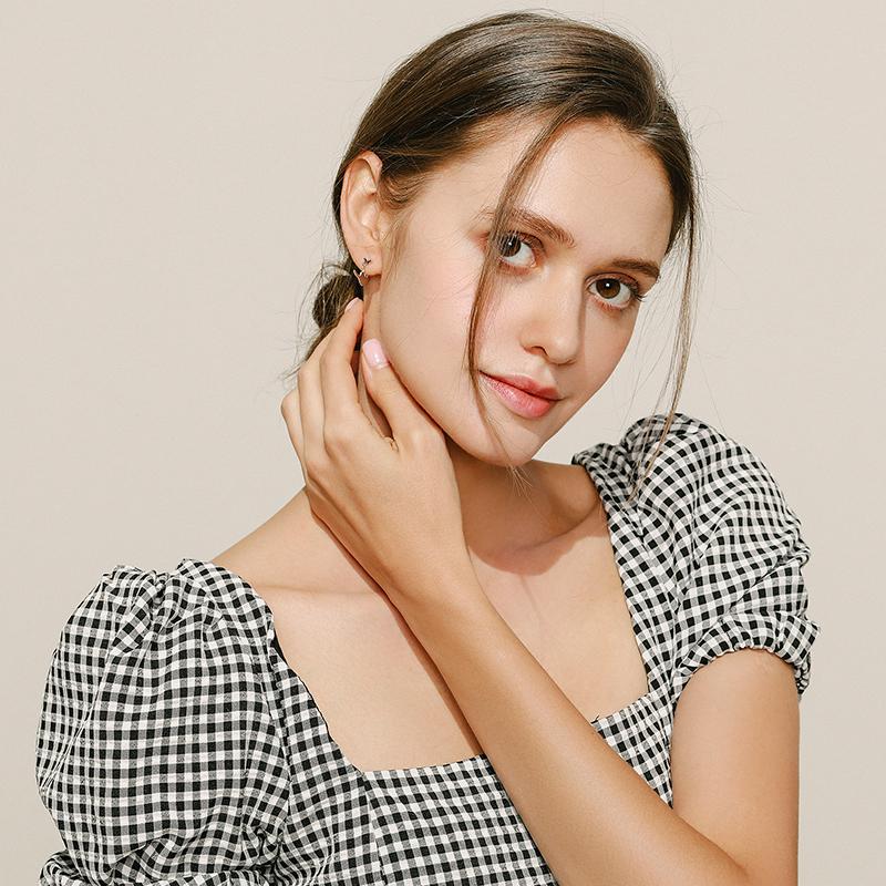 MODIAN 925 Sterling Sølv Søt Spille-Katt Øredobber For Kvinner Dyr Ørestifter Smykker Festtilbehør