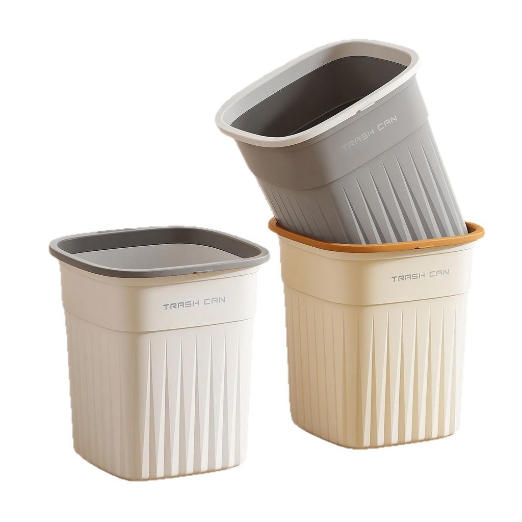 Trash Can Household New Large Living Room High Value Office Bathroom Kitchen Bedroom Pressure Ring Paper Basket