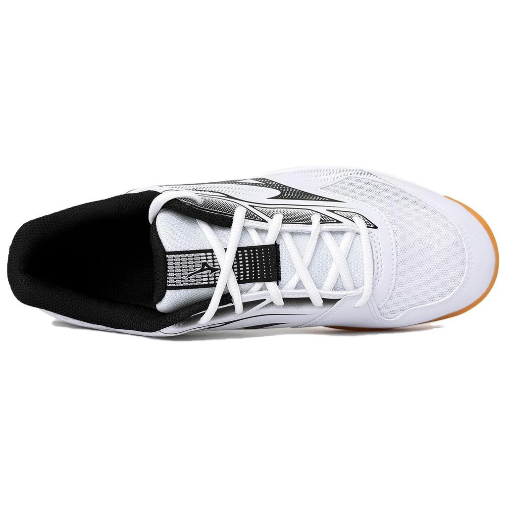 Mizuno CYCLONE SPEED 5 Slip Resistant Abrasion Resistant Coverage Low top Training Shoes Unisex White Black V1GA258055