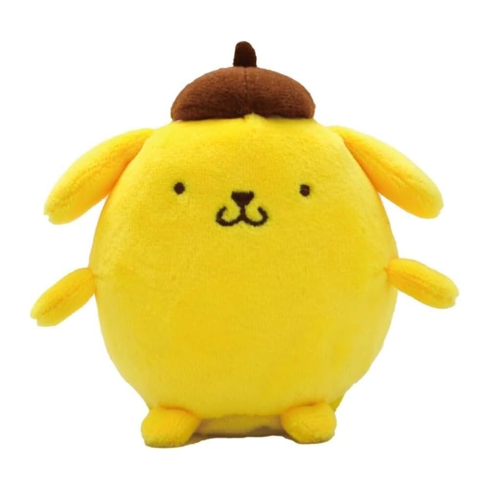 Sanrio Pompompurin Mini Plush Toy Talking Doll 9cm x 8.5cm x 8.3cm