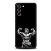 Gym Fitness Bodybuilding Phone Case For Samsung Galaxy S26 Ultra S25 Plus S24 FE S23 S22 5G S21 S20 Cover Black Soft
