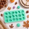 Fall Silicone Baking Molds Candy Chocolate Fondant Non-Stick Cake Decorating Tools Thanksgiving Day Maple Leaves Pumpkin Mold