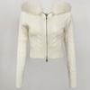 OFTBUY Soft Winter Real Fox Fur Autumn Warm Knitted Coat Short Zipper Hooded Women Jacket Casual Sweater Jacket Slim Lady Elegant Wholesale