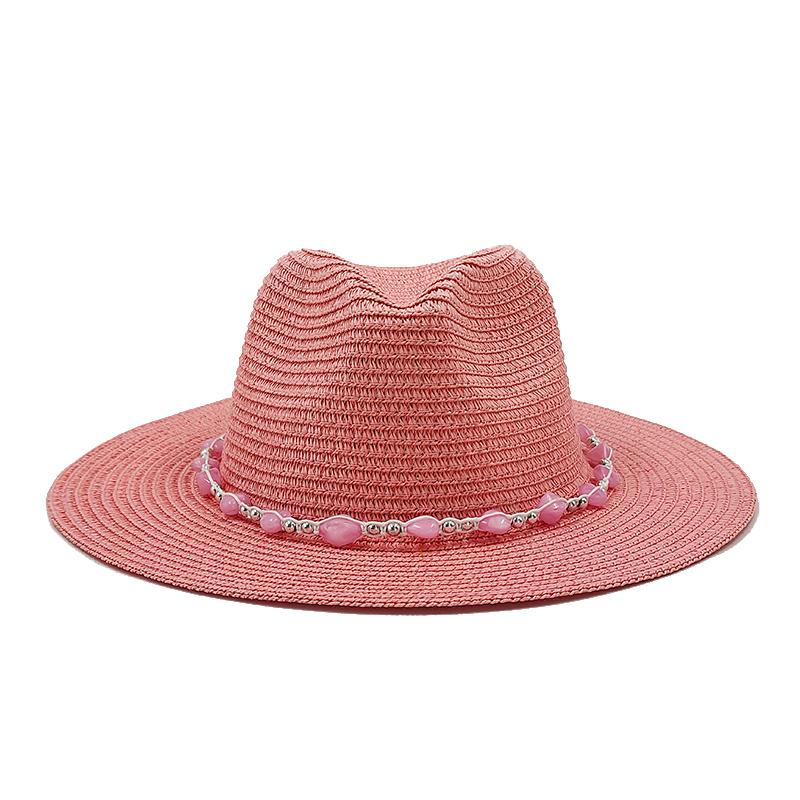 

Summer Straw Hat Fashion Simple Hat For Men Women Wide Brim Jazz Hat Casual Classic Sun Hat Foldable Travel Beach Hat 56-58cm