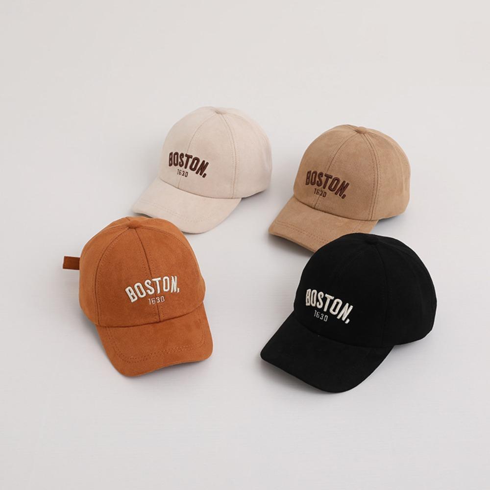 Casual Sun Hat Letter Embroidery Duck Tongue Hat Fashion Baseball Cap  Children