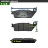 MAXIMASELECT CBR250RR CBR400RR CBR650F CBR750 VFR750F Front Left and Right Brake Pad Set Set for One Replacement Brake Honda Compatible [Compatible