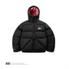 Embroidered Hooded Puffer Jacket Winter Streetwear Loose Fit Couple Coat