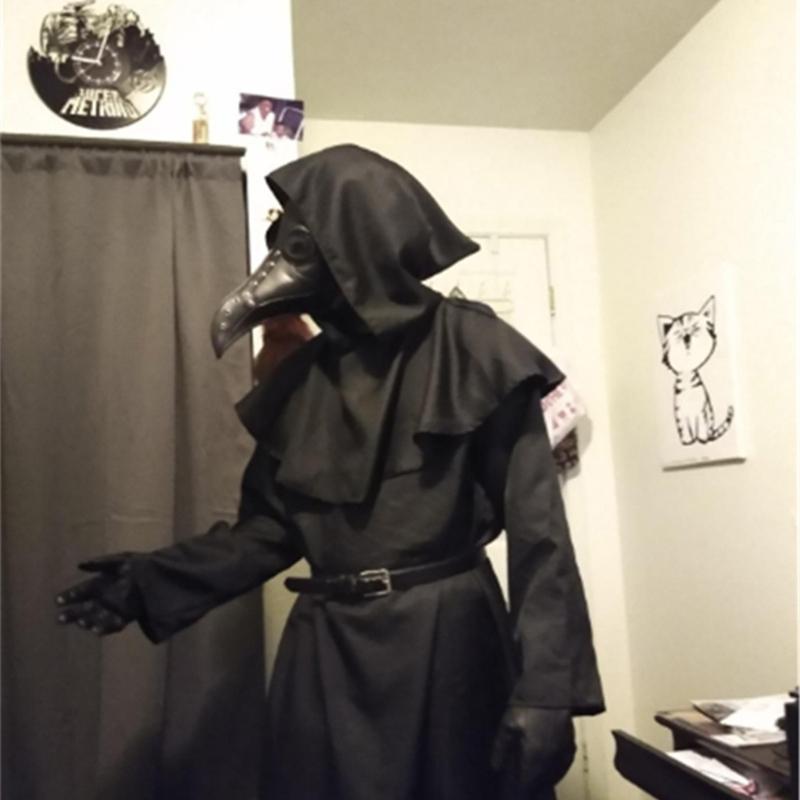 Wizard Costume Halloween Cosplay Medieval Friar Robe Priest Costume Ancient Clothing Christian Suit Cloak Halloween