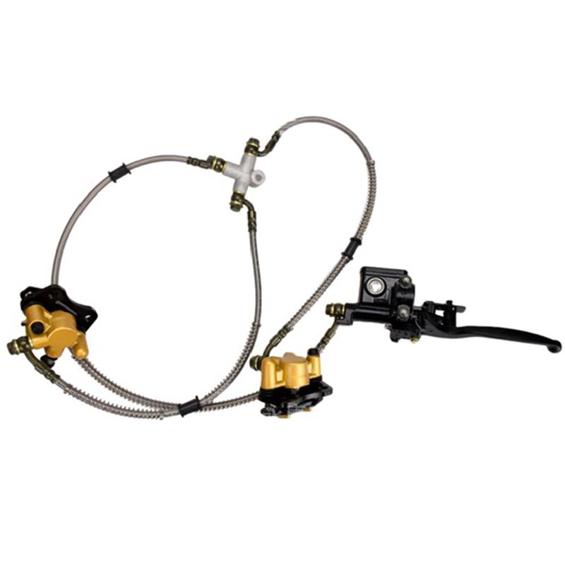 NEW-Motorcycle Front Hydraulic Disc Brake Caliper Master Cylinder For Atv 50-125Cc