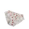 Women's Spring and Autumn Cartoon Fruit Print Lace Edge Low Rise Panties