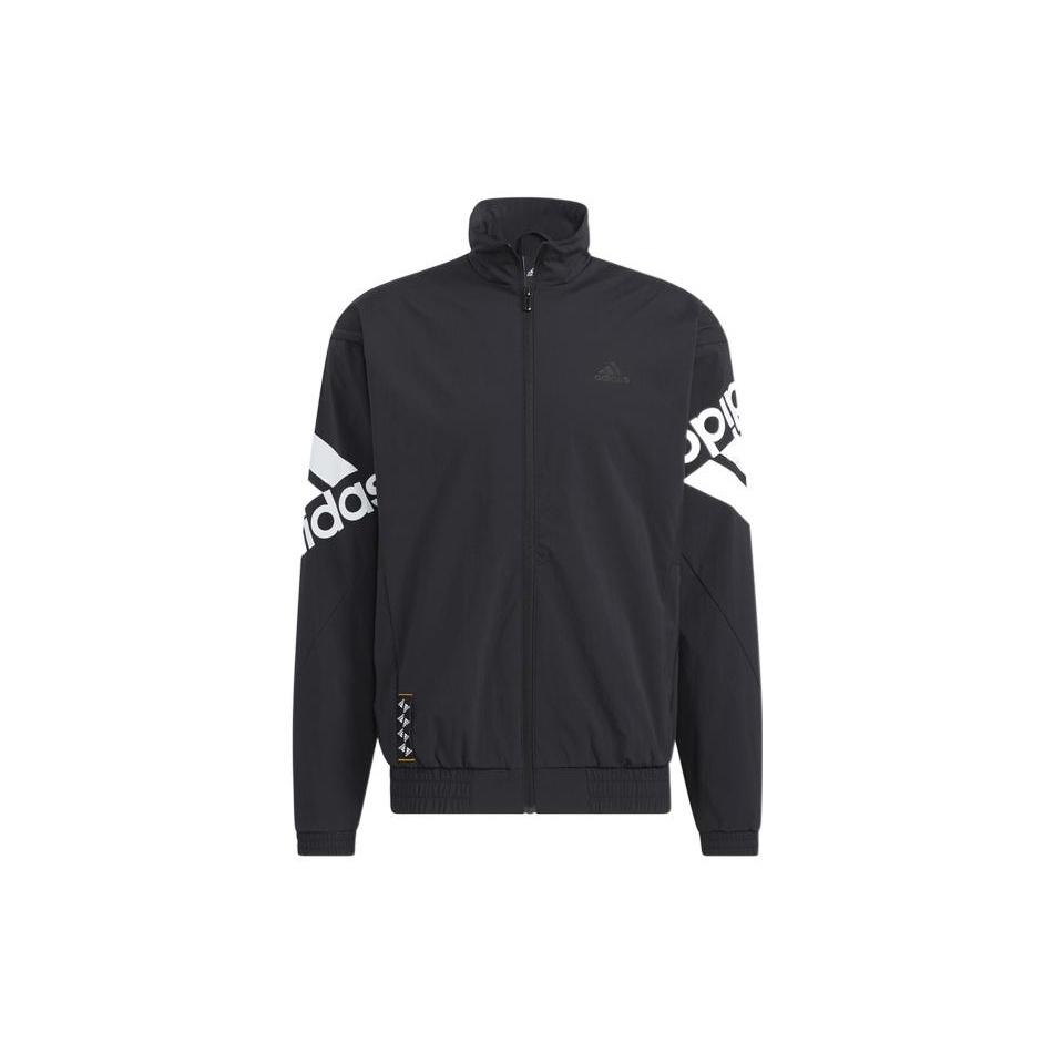 adidas Fi Bp1 Wvj Casual Sports Stand Collar Logo Jacket Black Men s HE7452 XXL