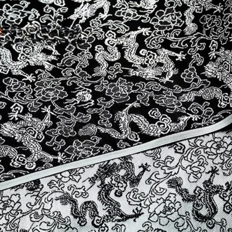 Wide 90cm Dragon Pattern Series of Brocade Fabric for Ancient Hanfu Cosplay Kimono Tang Suit Cheongsam and Silk Brocade Clothing