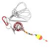 Stainless Steel 5 Hooks Lock Live Fish Buckle Fishing Stringer Clip Outdoor Tackle Tools