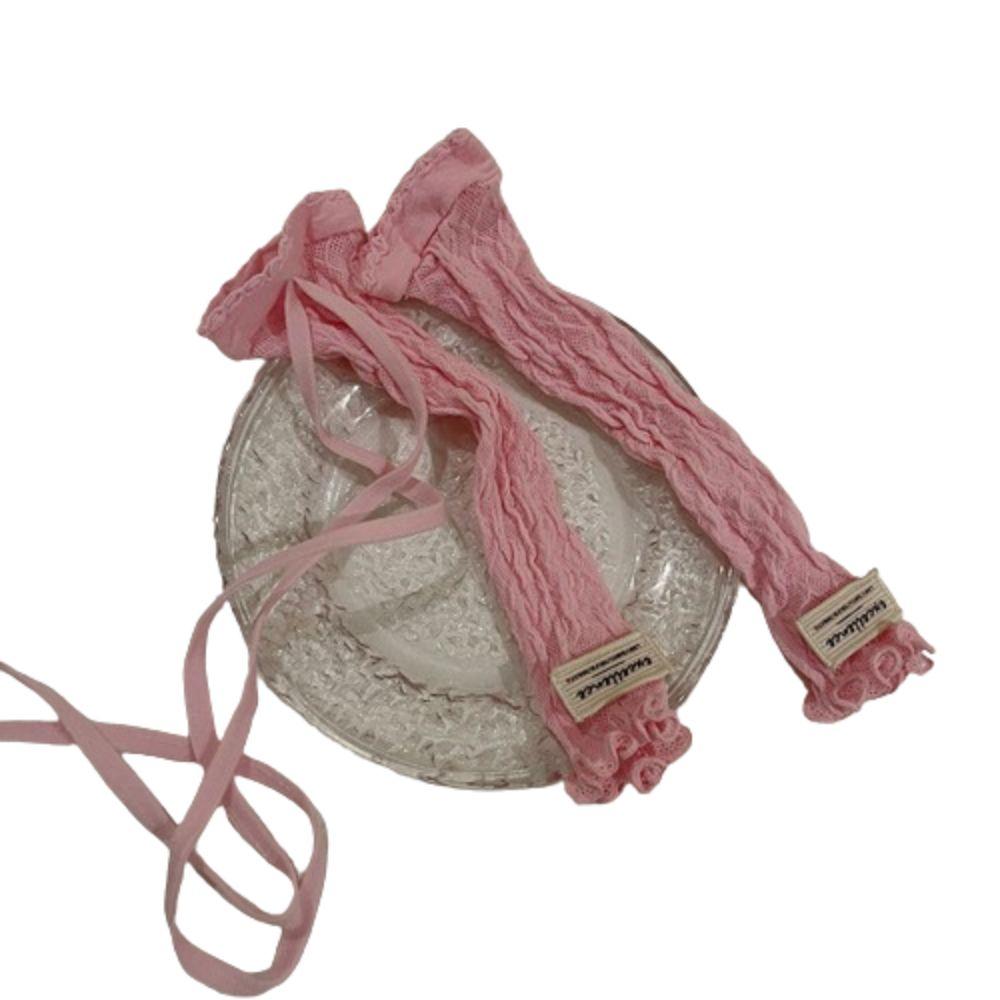 Ribbon Sun Protection Sleeves Sweet Ballet Style Arm Covers Fingerless Gloves  Clothing Accessories