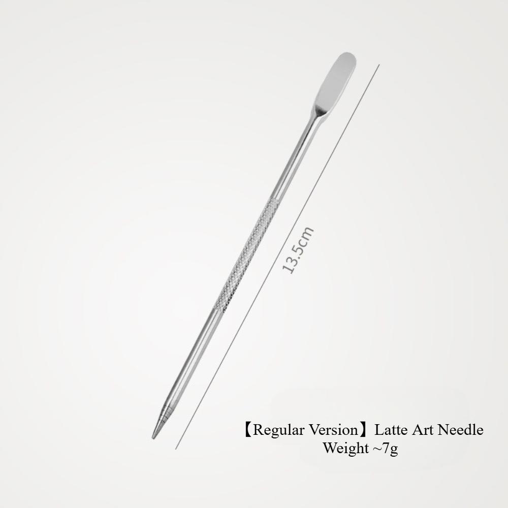 

Coffee Latte Art Needle Solid Wood Carving Stick Colorful Foam Art Pen for Coffee Flower Drawing Barista Use KFS-012 Stainless steel version коричневий