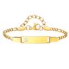 Free Engraving Name Hollow Initial A-Z Letter Bracelet for Women, Stainless Steel Bracelet, Personalized Fashion Jewelry Gift
