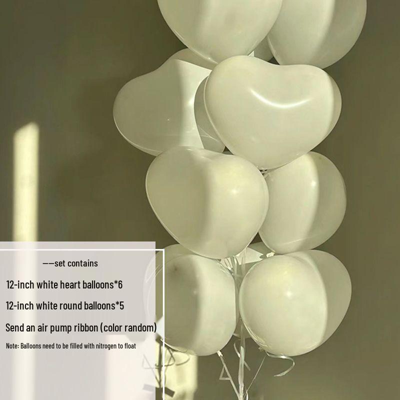 

Helium-Filled Heart Balloon Bouquet: Perfect for Confessions, Birthdays, Gatherings, Photo Props & Decorations