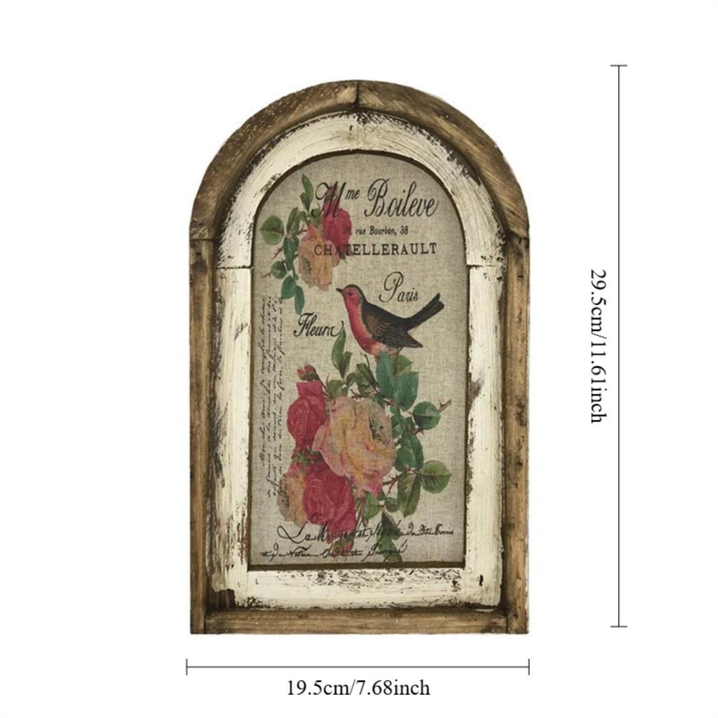 Rustic Wooden Vintage Wall Decor | Farmhouse Art Decorations for Living Room, Home Office, and Nursery(12x8 inch, 3D with Frame)