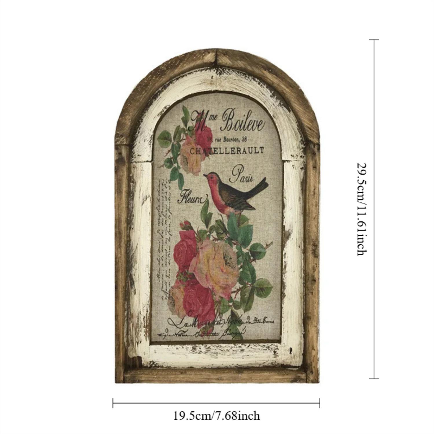 

Деревенский Деревянный Винтажный Декор Стен | Фермерский Арт-Декор для Гостиной, Домашнего Офиса и Детской(12x8 дюймов, 3D с рамкой)