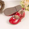 2025 Girls' Retro Princess Cross Strap Soft Sole Leather Shoes
