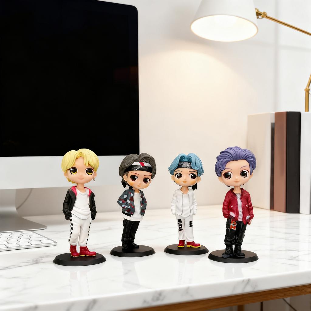 Figure Set, 7PCS 14cm PVC Idol Dolls, Cute Collectible Figurines For Fans, Desktop Decoration & Gift