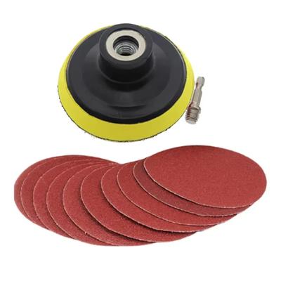 10 Peças Disco de Lixa 100mm Grão 60-240 Lixa Roda de Polimento Almofadas de Base Gancho e Laço Para Furadeira Elétrica Esmerilhadeira Ferramentas Rotativas