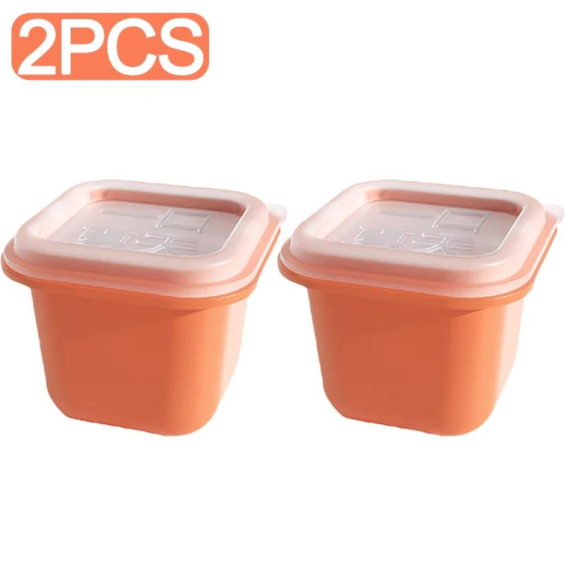 

6/1 шт. Міні-машина для приготування кубиків льоду Квадратна форма для хокею з льоду Форма для желе, пудингу, йогурту Багаторазовий гаджет для заморожування для напоїв з віскі Red 2PCS