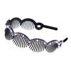 Korean Japanese Wave Bangs Clip: Rhinestone Non-slip Headband with Wide-edge Design