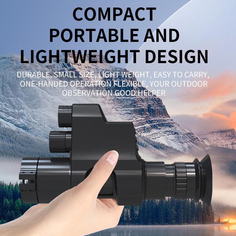 NV4A 300m Infrared Night Vision Sight 4x Digital Zoom Monoculars Telescope Add On Attachment For Hunting Video Recording And photography