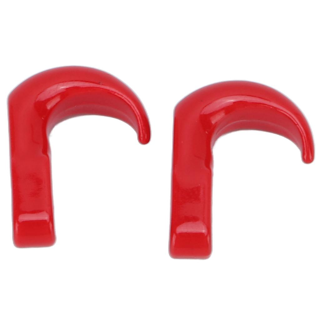 2Pcs RC Metal Bumper Trailer Hook Sickle Authentic Rescue Car Hook for Axial SCX24 124Red