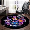 Tappeto Rotondo con Stampa KPop Demon Hunters, Tappeto da Pavimento Lavabile, Per Ingresso, Stanza del Dormitorio, Lavanderia, Ufficio, Studio, Decorazione per la Casa, Regalo di Compleanno Natale