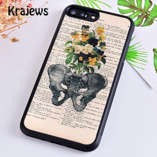 Krajews Medical Human Organs Brain Kidney Art Phone Case For IPhone 18 17 Air 16 15 14 plus 11 12 13 pro max coque Fundas