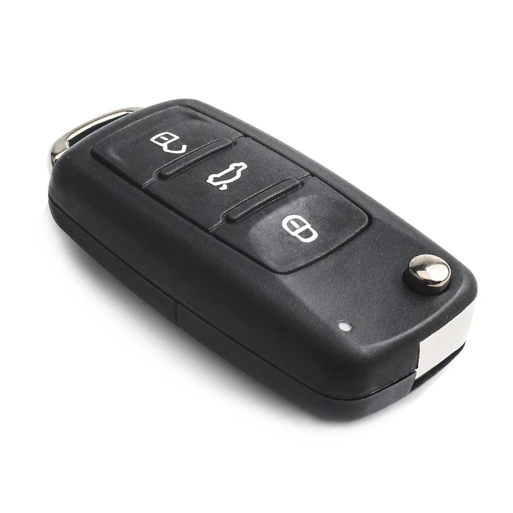 Pouzdro na klíč s dálkovým ovládáním pro Vw Eos Golf Jetta Polo Tiguan Pro Skoda Rapid Superb Octavia Fabia Pro Seat Ibiza Leon