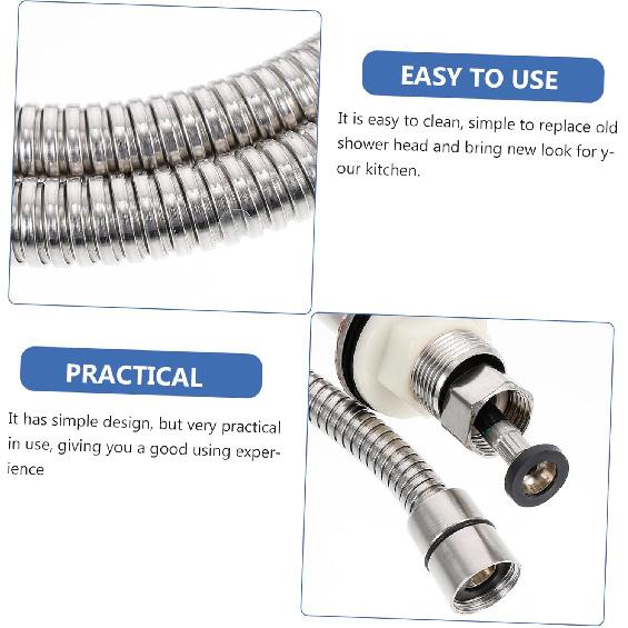 AngoilySink Side Sprayer, Stainless Steel Sink Spray Braces Kit, Sink Hose Faucet Hose Sprayer Replacement Handheld Sprayer Kit Kitchen Faucet