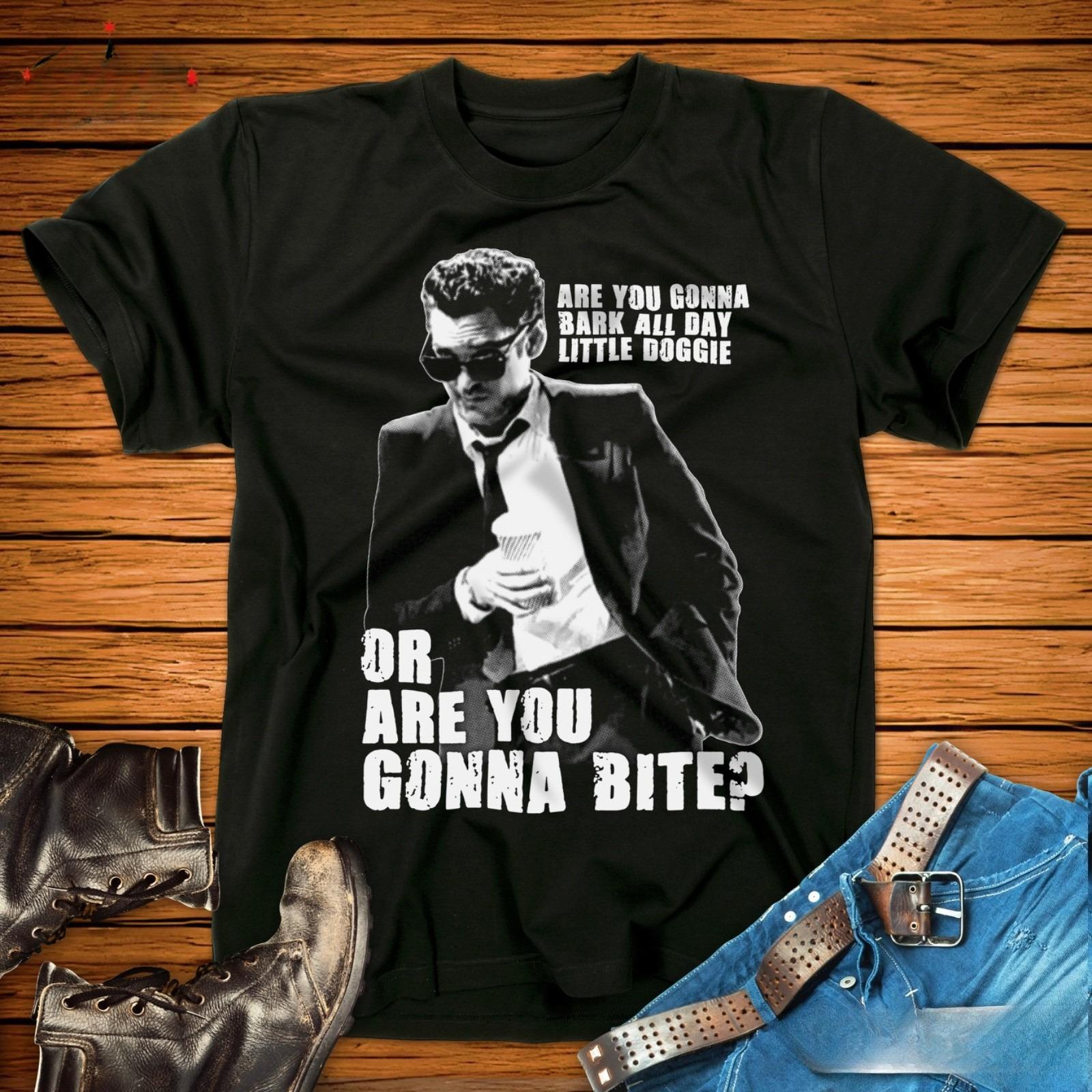MICHAEL MADSEN RESERVOIR DOGS MR BLONDE LITTLE DOGGIE TSHIRT Polyester Material Cheap Shirt S
