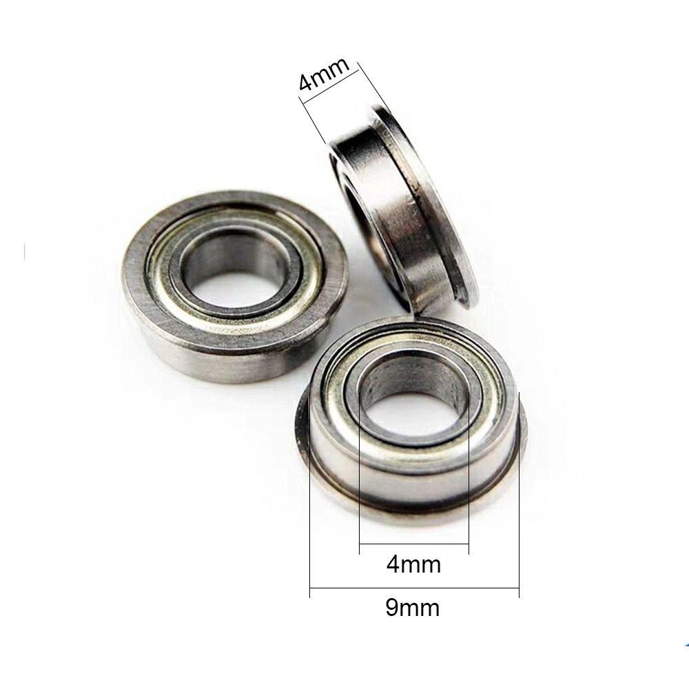 10 Stück F684ZZ Mini-Kugellager – Doppelt Abgeschirmt, 4x9x4mm, Flansch-Ø10,3mm, Für 3D-Drucker & Motoren