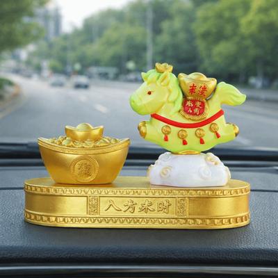 Creative Chinese New Year Horse Ornament Good Luck Blessing Words Zodiac Horse Ornaments Year of The Horse Handcrafted